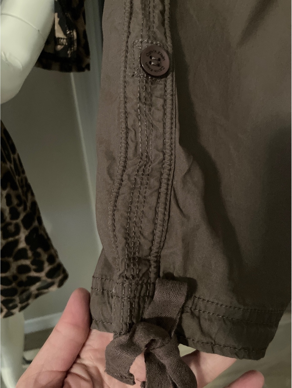 NWT Calvin Klein Cropped Casual Pants with Drawstring #244 - Picture 12 of 13